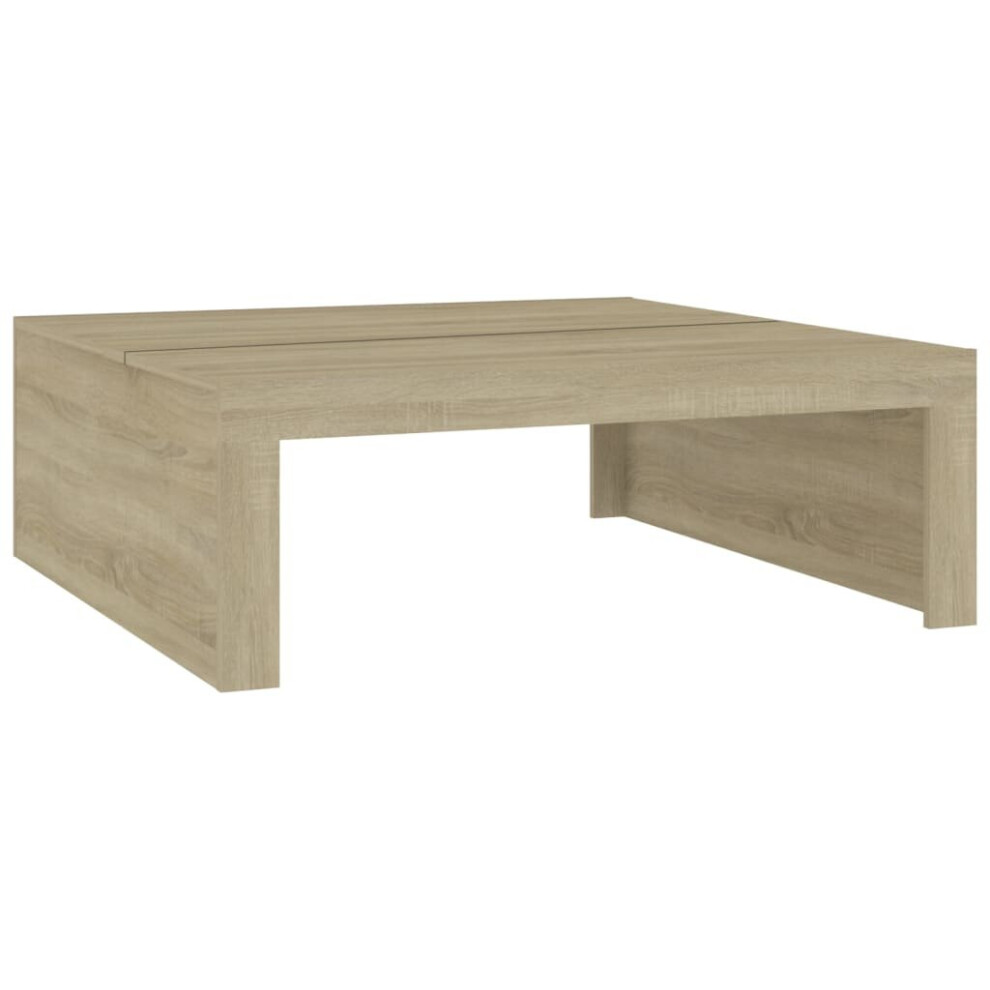 vidaXL Coffee Table Sonoma Oak Engineered Wood Indoor Couch End Sofa Table
