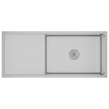 vidaXL Handmade Kitchen Sink Stainless Steel Plumbing Utility Waste Basin