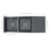 vidaXL Handmade Kitchen Sink Black Stainless Steel Under-mount Kitchen Basin 2