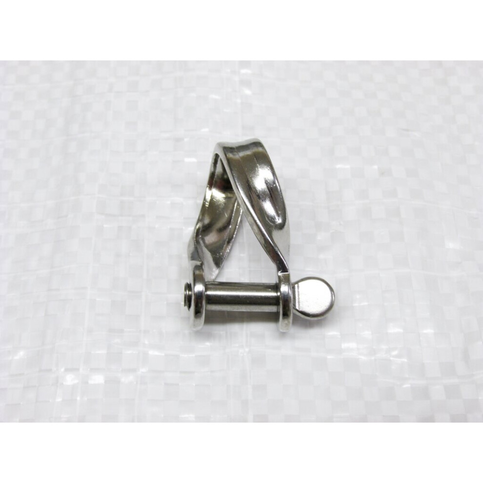 Stainless Steel Twisted D Shackle Strip 5Mm (Marine Rope Rigging Dee) 707152592406