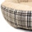 Small Dog bed with Orthopaedic Fleece Lining in Jute Plaid Actiaspet 9