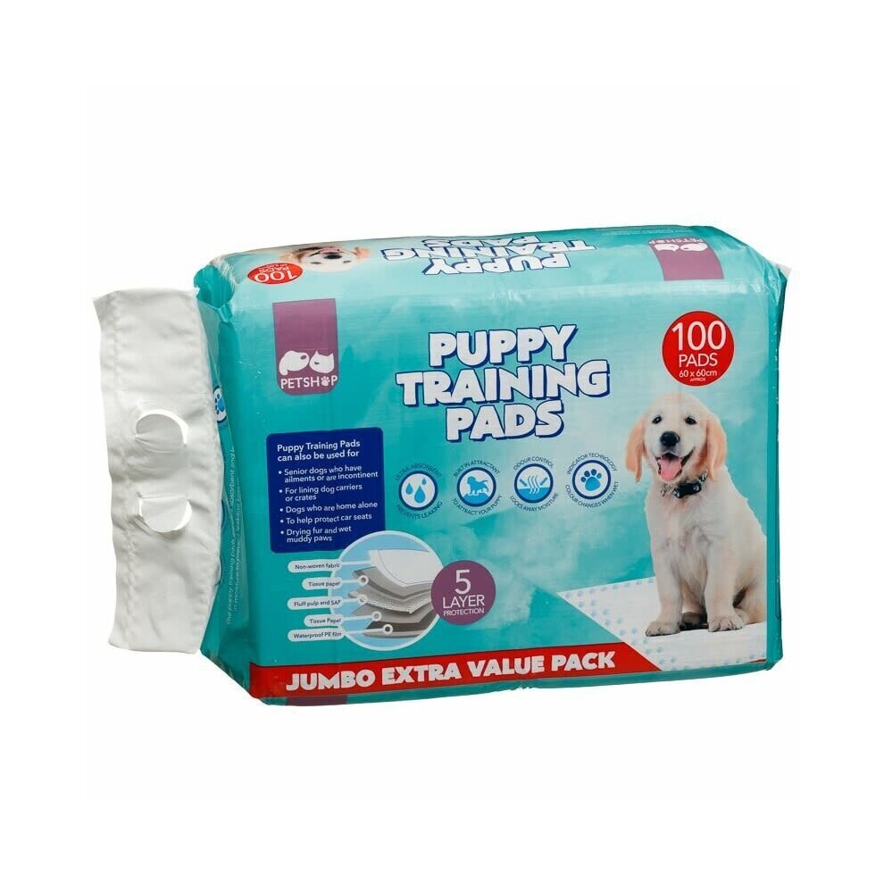 Petshop Dog and Puppy Training Pads, Pack of 100 Pads 60 x 60CM Aprox Brand New