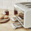 Swan Swan Nordic White Kettle 4 Slice Toaster 3 Canisters Mug Tree Set 9