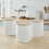 Swan Swan Nordic White Kettle 4 Slice Toaster 3 Canisters Mug Tree Set 4