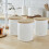 Swan Swan Nordic White Kettle 4 Slice Toaster 3 Canisters Mug Tree Set 10