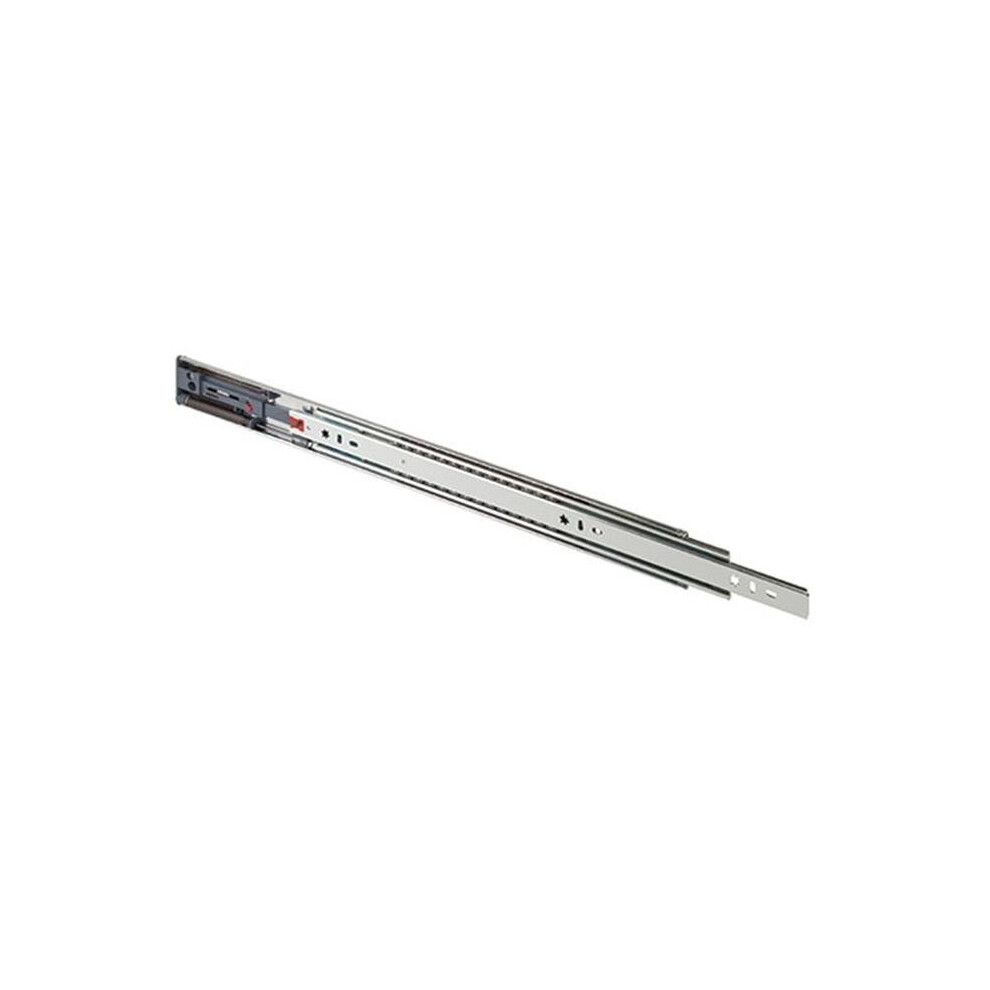 200 Lbs Ecd Full Extension Slide With Overtravel & Soft Close, 20 In. - Zinc 745704933512