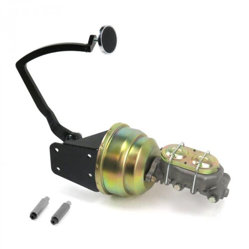 32 Ford 7 in. Dual Brake Pedal Kit Disc & Disc 3 in. Chrome Pad