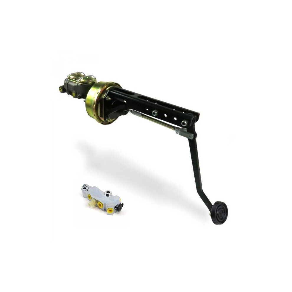 Universal Adjustable Firewall 9 In. Single Brake Pedal Kit Disc & Drum 3 In. Rubber Pad 753678002400