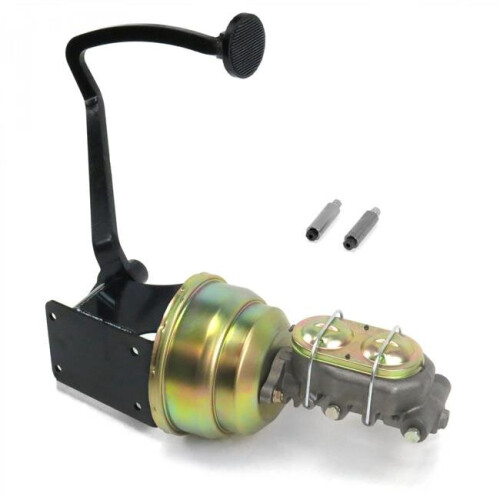 40-48 Chevy 7 in. Dual Brake Pedal Kit Disc & Drum 3 in. Black Pad