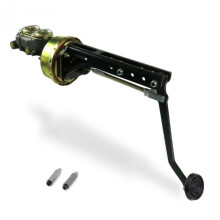 Universal Adjustable Firewall 8 in. Single Brake Pedal Kit Drum & Drum 3 in. Rubber Pad