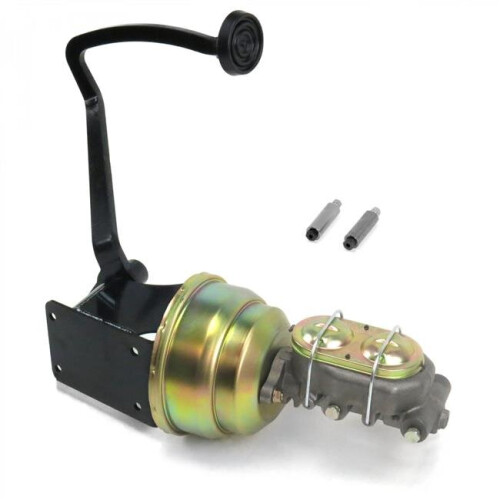 40-48 Chevy 7 in. Dual Brake Pedal Kit Drum & Drum 3 in. Rubber Pad