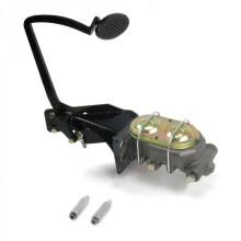 35-40 Ford OEM X Manual Brake Pedal Kit Disc & Drum Small Oval Black Pad