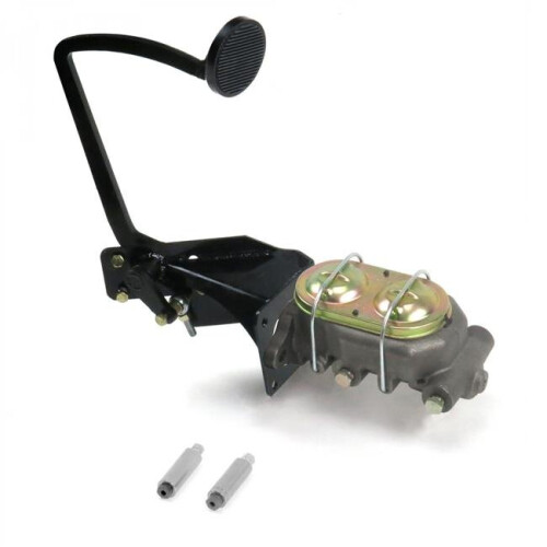 35-40 Ford OEM X Manual Brake Pedal Kit Disc & Drum 3 in. Black Pad