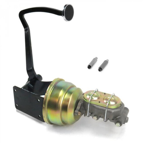 40-48 Chevy 7 in. Dual Brake Pedal Kit Disc & Drum 3 in. Chrome Pad