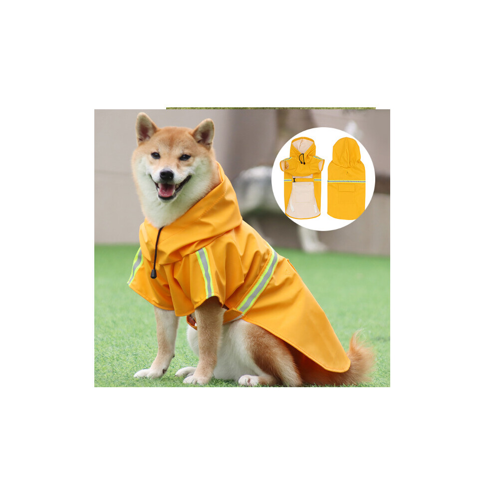 9709807 (4XL) Dog Reflective Raincoats Waterproof Pets Jacket