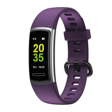 (Purple) Smart Sports Tracker Waterproof Fitness Bracelet Watch Health Monitor Pedometer