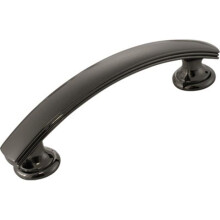 Door Pull, Brass & Black Nickel - 3 in.