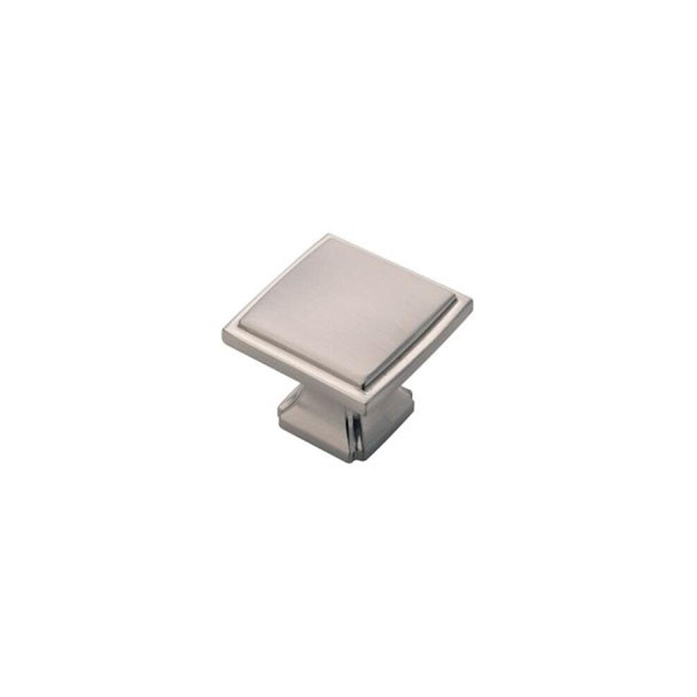 1.25 In. Bridges Square Knob - Satin Nickel 769593673311