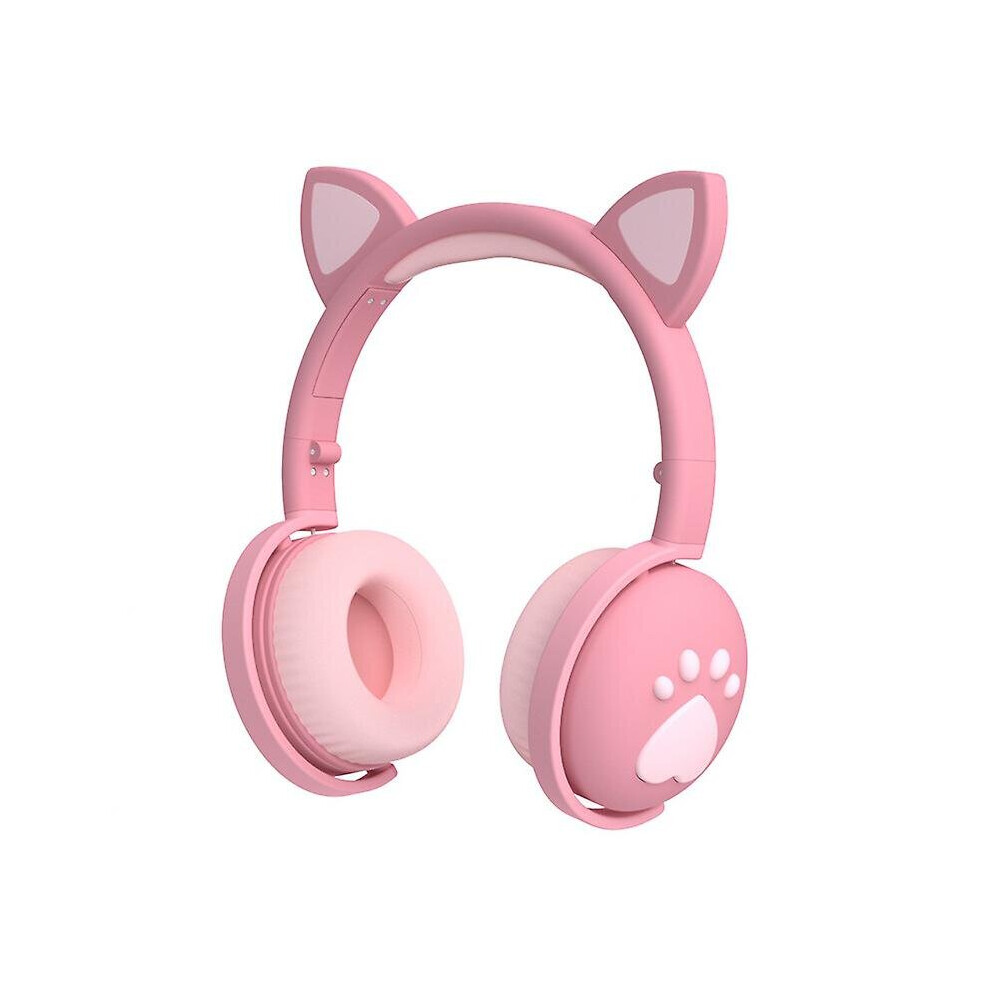 (Pink) Bluetooth Gaming Headset Cat Ear Wireless Headphone Foldable Stereo Earphone-image-OPC-PB7DR9Y-NEW