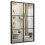 Costway Vintage Windowpane Hanging Mirror Wall Mounted Decoration Mirror 1