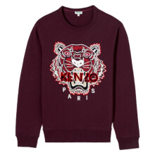 (S) KENZO SWEAT Mens Sweatshirts Crew Neck Long Sleeve Maroon