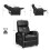 Costway Upholstered Recliner Armchair Sofa Lounge Chair Adjustable Backrest 3