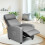 Costway Upholstered Recliner Armchair Sofa Lounge Chair Adjustable Backrest 4