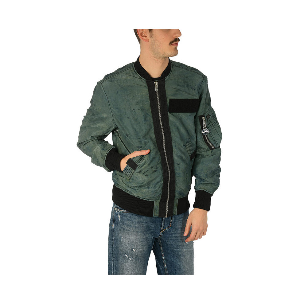 (2XL) DIESEL J SOULY TYE Mens Bomber Jacket