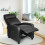 Costway Upholstered Recliner Armchair Sofa Lounge Chair Adjustable Backrest 5