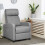 Costway Upholstered Recliner Armchair Sofa Lounge Chair Adjustable Backrest 7