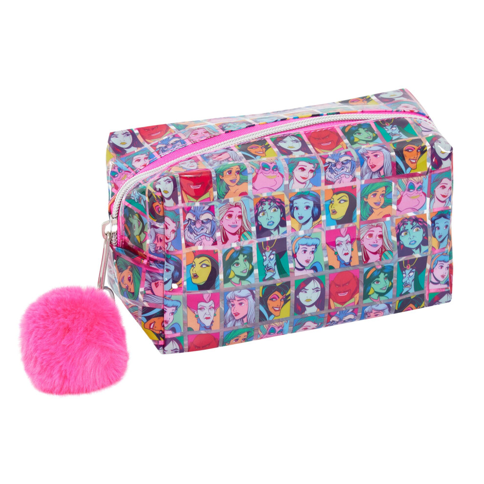 Disney Princess And Villains Make Up Bag Womens Cosmetic Toiletries Pencil Case