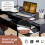 Costway Computer Desk Wooden Laptop Table Writing Workstation w/ 2 Drawer 6