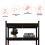 (Black) Lightweight metal 5 Tier Shelving Unit For Storage 6