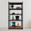(Black) Lightweight metal 5 Tier Shelving Unit For Storage 3