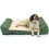 Dog bed with Orthopaedic Pillow Cushion in Green/cream XL Actiaspet 11