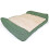 Dog bed with Orthopaedic Pillow Cushion in Green/cream XL Actiaspet 2