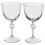 (2) 2/4/6 270ml Red White Wine Dessert Stemmed Glasses 1