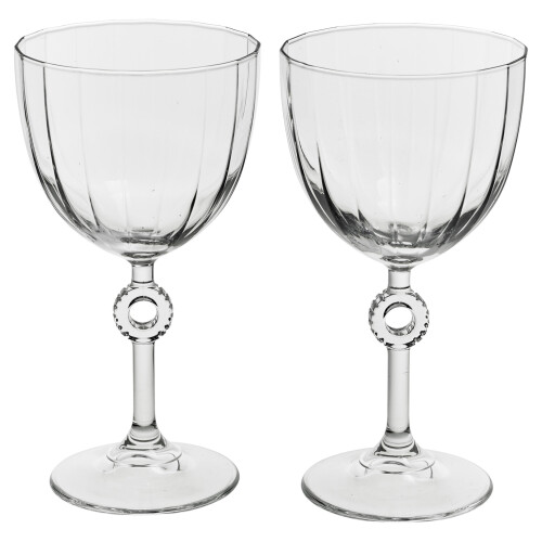 (2) 2/4/6 270ml Red White Wine Dessert Stemmed Glasses