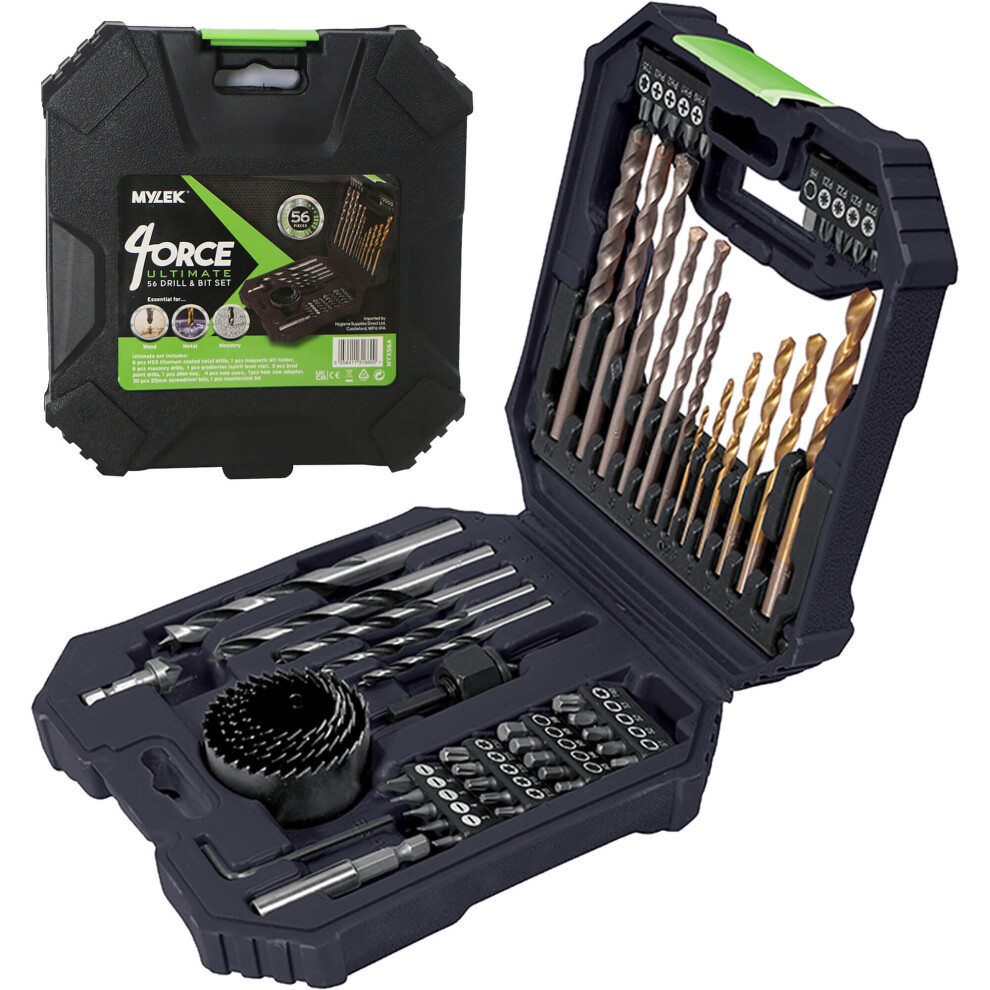 MYLEK Drill Bit Accessory Kit 56-Piece