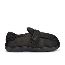 (UK 13) Zedzzz Mens Josh Memory Foam Touch Fastening Extra Wide Fit Slippers With Dual Fitting (E/5E Width)