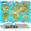 bopster 8-bit World Map Pixel Jigsaw Puzzle 1000pcs 1