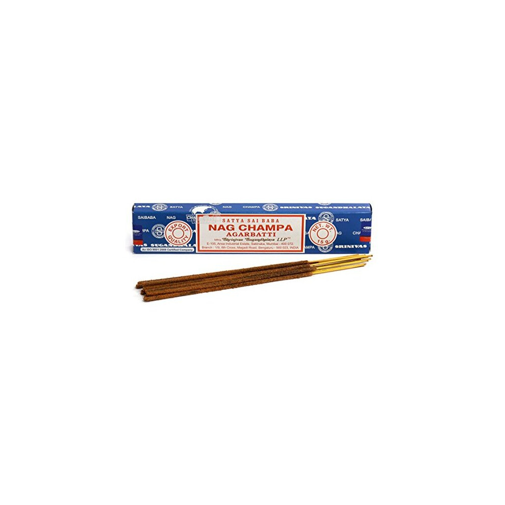 Satya 3 Packs Origional Sai Baba Nag Champa Incense Sticks Joss Insence - Insense 15G Box Nagchampa Agarbatti