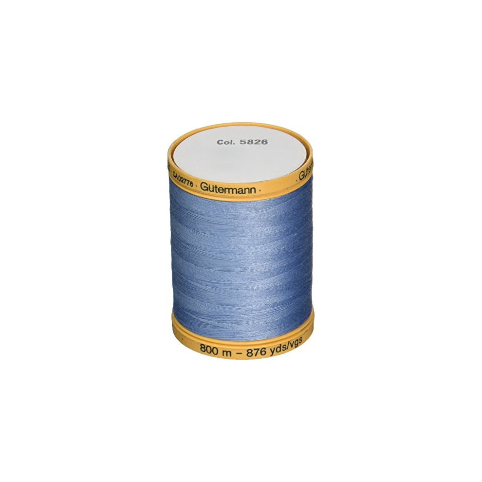 Gütermann Gutermann Natural Cotton Thread 800M, 800M/875 Yd, Carolina Blue
