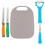 Viners Viners Assure Colour Code Knife, Peeler & Board Set 3