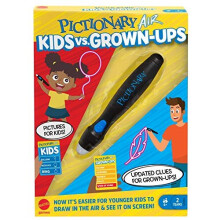 Mattel Games Pictionary Air Kids vs Grown-Ups Family Drawing Game, Links to Smart Devices, Gift for Kid, Famil