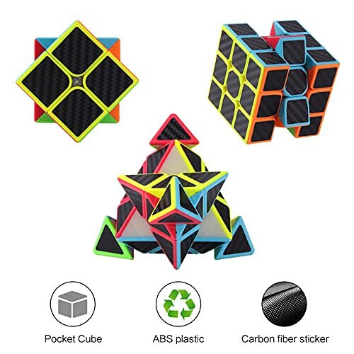 Set με ταχύτατους κύβους Vdealen, 2x2x2 3x3x3 Πυραμίδα, παιχνίδια παζλ για δώρα 1