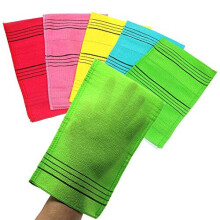 NEPURE Korean Exfoliationshandschuh, Groß, 5 Farben, Körperwaschlappen für trockene Haut, wiederverwendbar (Mix, 5)