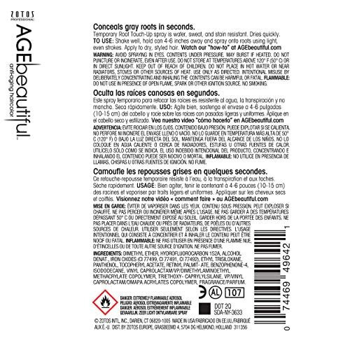AGEbeautiful Root Touch Up Spray | Κάλυψη Γκρίζων | Προσωρινή Κάλυψη & Όγκος 2
