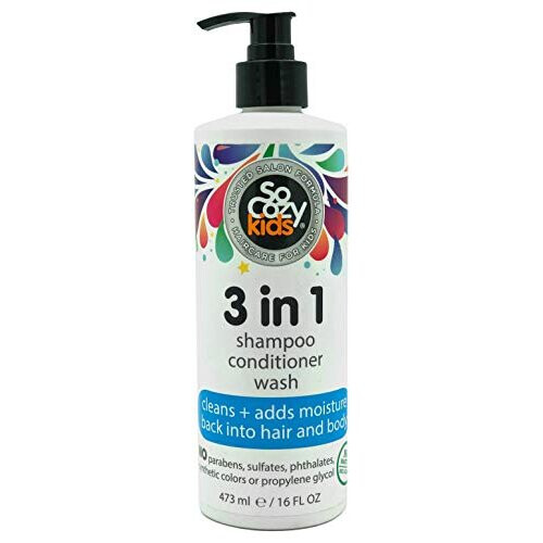 SoCozy 3 in 1 Shampoo + Conditioner + Bagnoschiuma per Bambini (16 Fl Oz)