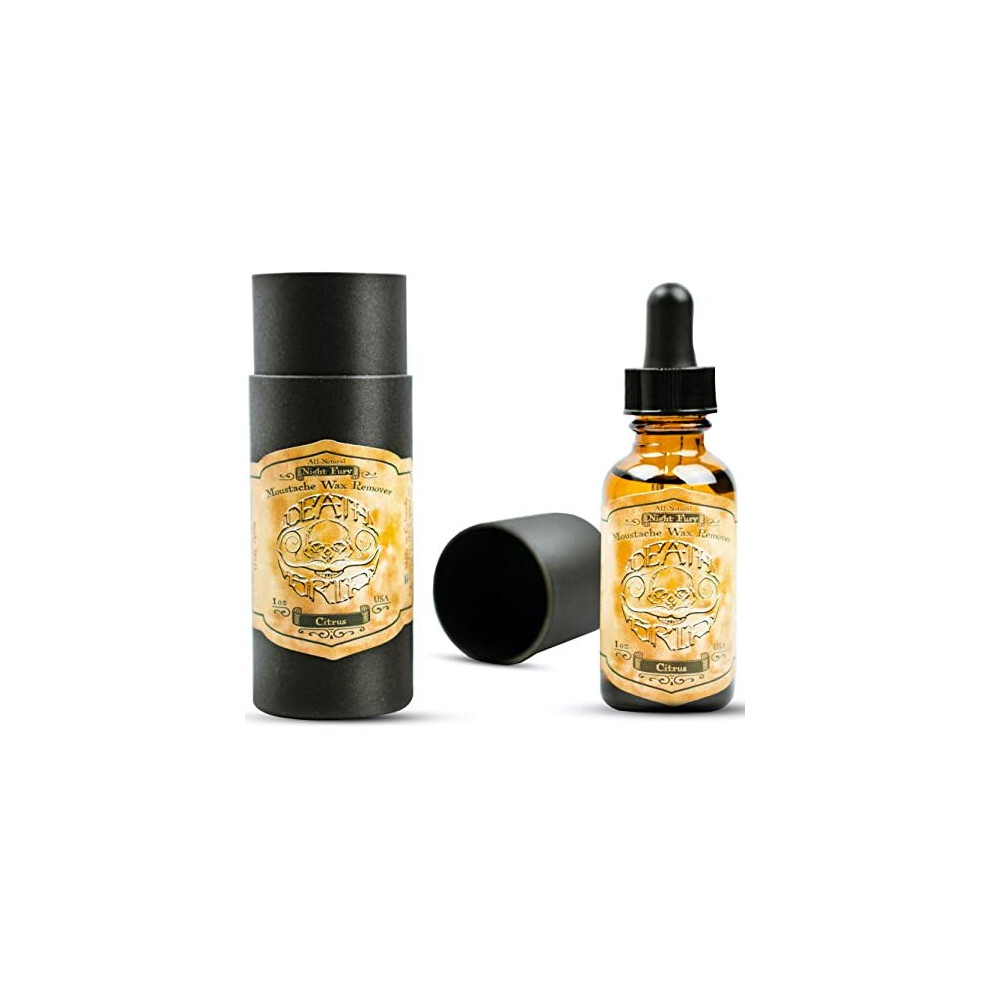 The Vintage Grooming Mustache Wax Remover Oil Night Fury By Death Grip - Get Wax Out Of Your Handlebar Moustache Or Beard